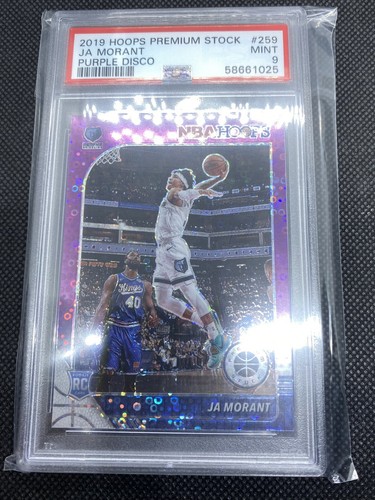 Ja Morant • 2019 Hoops Premium Stock - Disco Viola • PSA 9 OTTIME CONDIZIONI - Foto 3 di 3
