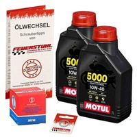 Honda Forza 300 (NF04) 13-16, Motul 10W40 ÖL + Miw ÖLfilter, MotoröL Set