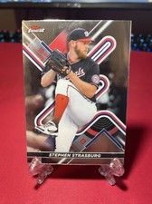 2022 Topps Finest Stephen Strasburg Card #100 Washington Nationals A177