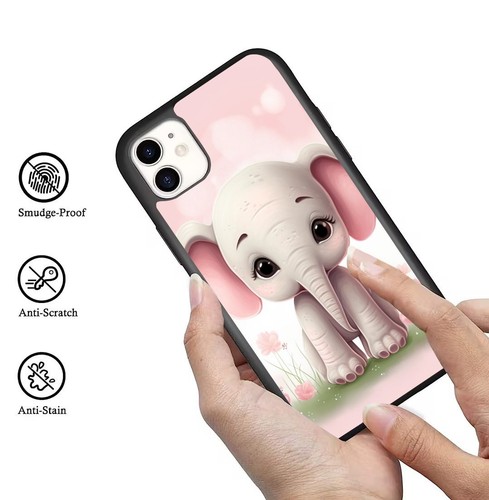 textured Cute tribal elephant TPU Cover For Apple iPhone For Samsung - Picture 12 of 25