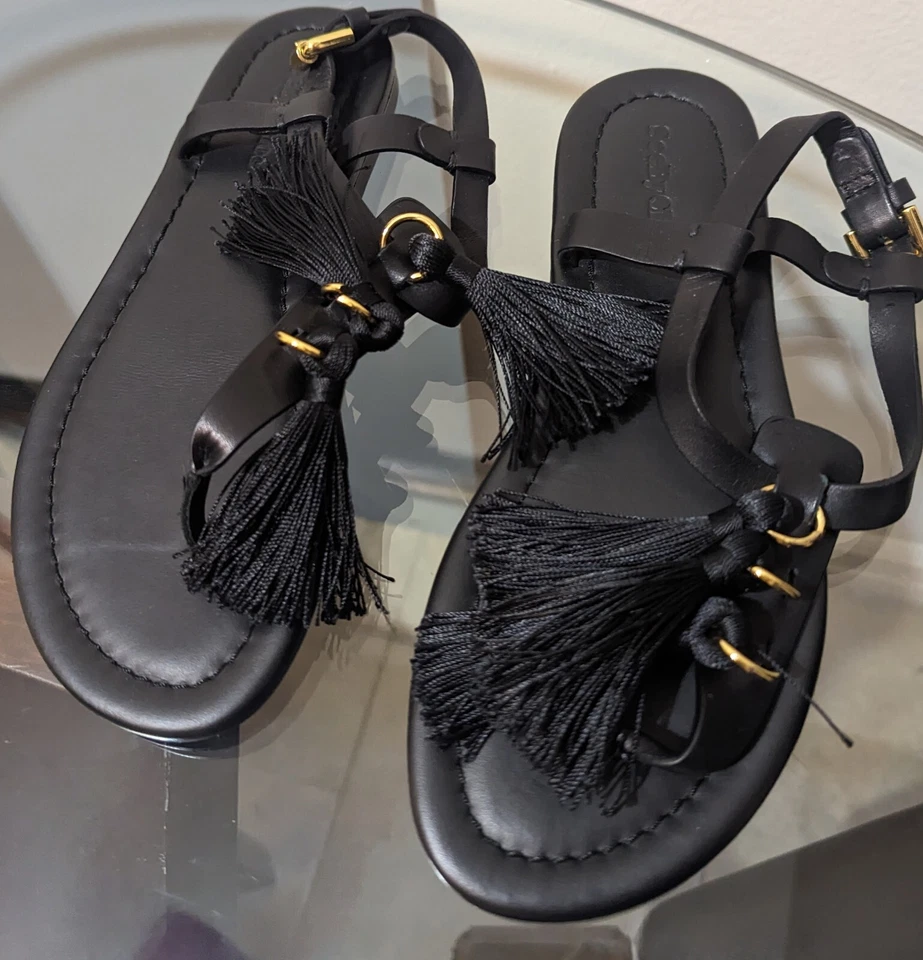 Sandalias pompón see by Chloe Kime negras talla 37 nuevas nuevas con etiquetas Foto 2 de 4