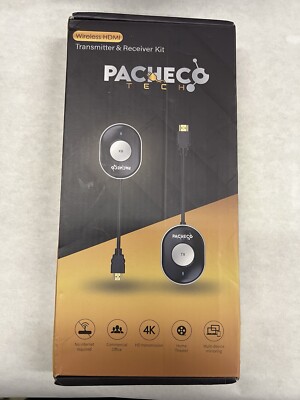 Wireless HDMI Transmitter and Receiver 4K, Pacheco Tech Streaming Media Video/Au