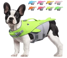 Dog Life Jacket Safety Vest Vivaglory Bright Yellow M Med NWT - You Choose Style