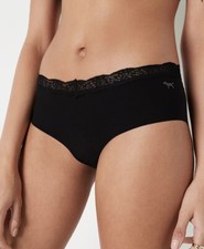 Victoria s Secret Pink No-SHOW HIPSTER PANTY BLACK SIZE M NWT