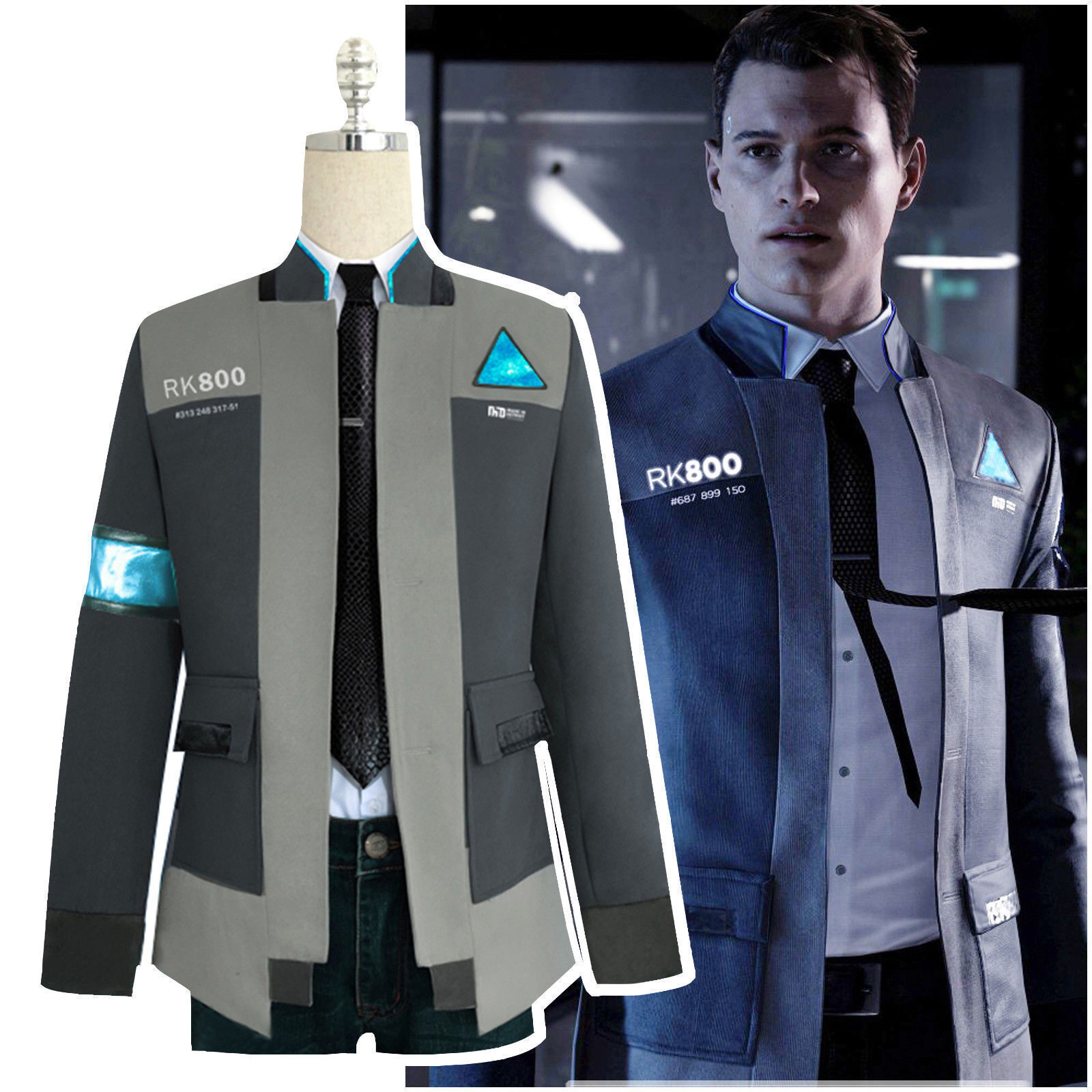 Connor's Detroit Become Human Grey Jacket