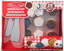 Melissa and Doug 29 Piece Wooden Cookie Play Set New