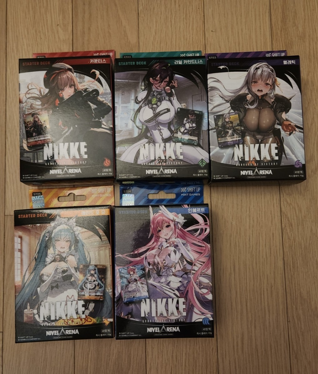 Nikke Nivel Arena Starter Deck Set ST01–ST05 Rapi Guilty Modernia