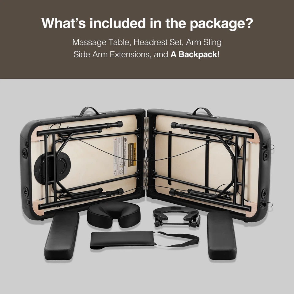 Mesa de masaje portátil de viaje ultraligera de aluminio DR.LOMILOMI cama spa HALIA 302 Foto 3 de 4