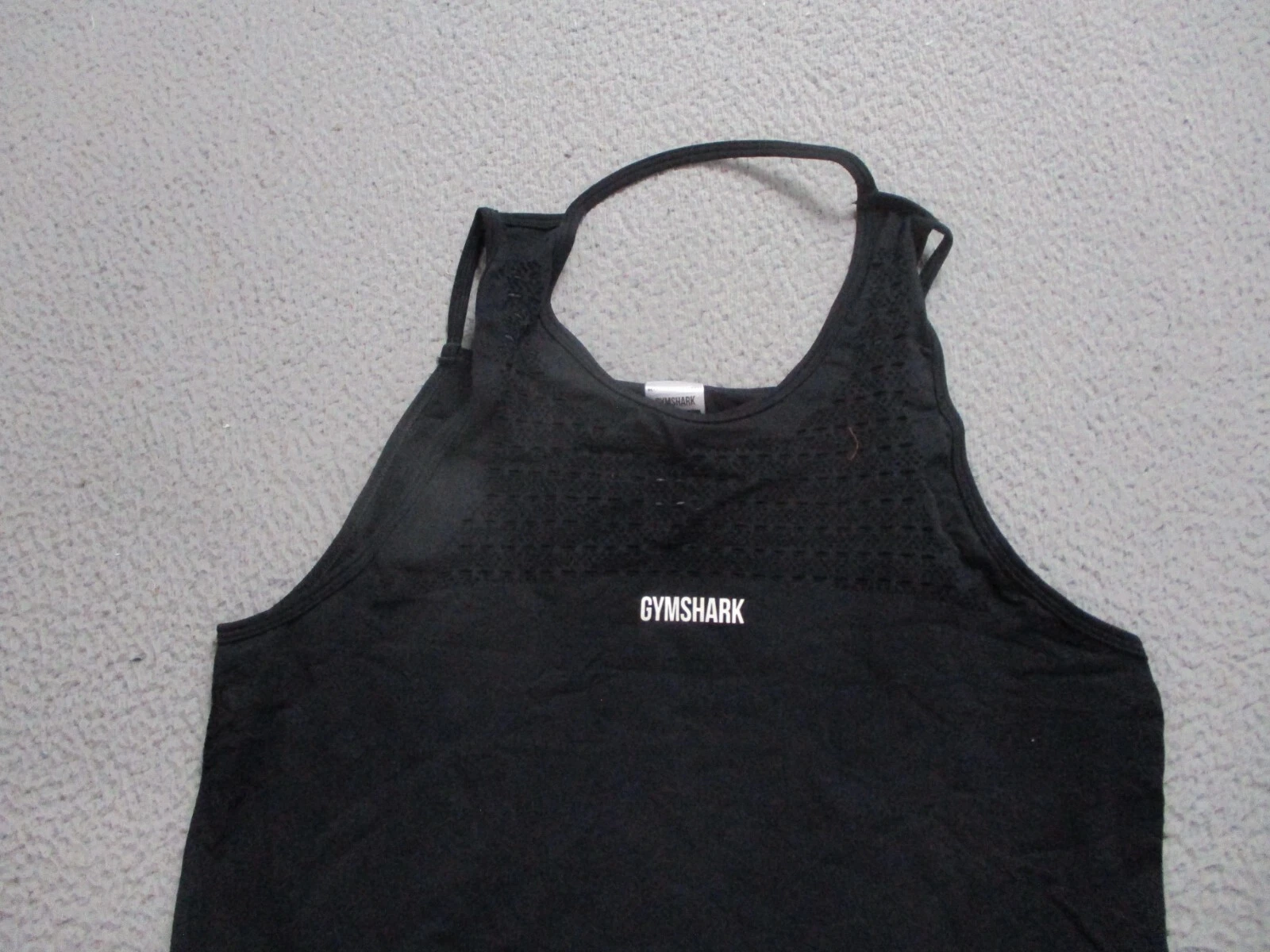 gymshark tank top gym workout train lifting stretch shirt