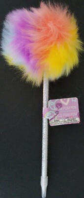 Iridescent Rainbow Pom Pens Black Ink Weddings Signings 1 Pen/Pk