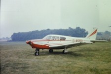 PIPER PA-24 COMANCHE Aircraft (G-ASRA)- Original 35mm SLIDE (c1970s)