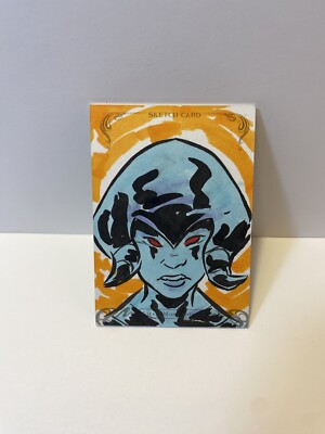 2018 Marvel Masterpieces Sketch Card- Jocasta - Drawn By Timothy Goathors