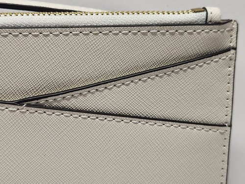 Michael Kors Jet Set Slim Crossover Optic White Womens Wallet 35H1GTVW2L-085 New - Picture 10 of 17