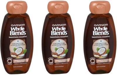 Garnier Whole Blends Coconut Oil Shampoo 12.5oz(3 Pack)