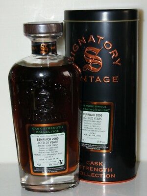 Benriach 20y 2000 59,1% Signatory CS Collection bottl. 2021 sherry cask fin 0.7L
