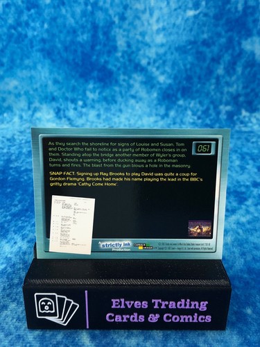 Doctor Who: Big Screen SINGLE Non-Sport Trading Card by Strictly Ink 2003 - Picture 126 of 204