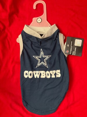 Pet Jersey Small Dog Cowboys Jersey Official NFL Pet Wear Size