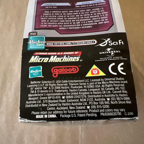 Battlestar Galactica Titanium Colonial 1 (2006) Micro Machines Hasbro Galoob - Picture 10 of 14
