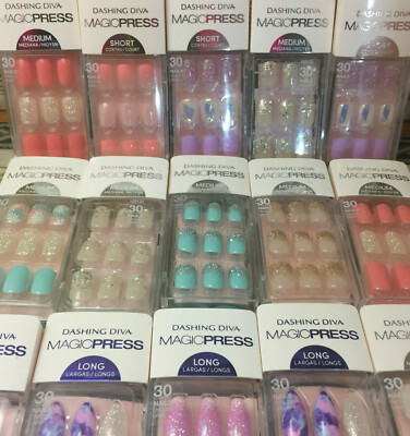 Dashing Diva Magic Press press-on nails. Choose your style(s). Qty discounts.