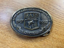 Bass Anglers Sportsman Society 25th Anniversary Belt Buckle