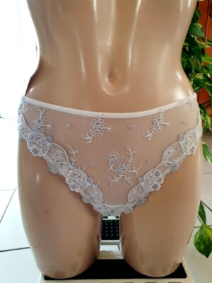 String Lise Charmel Taille 4 – Modèle Casting Lady – Neuf Avec étiquettes – Blanc Et Féminin