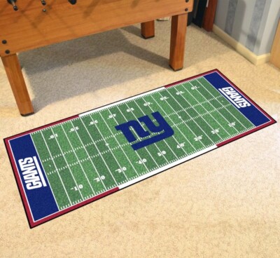 New York Giants Football Field Runner Mat - 72''x30'' NFL Licensed Rug Gift Carpet