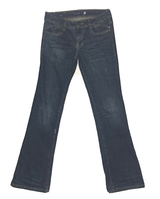 Vigoss Jeans Womens Blue Denim Bootcut Embellished Pockets