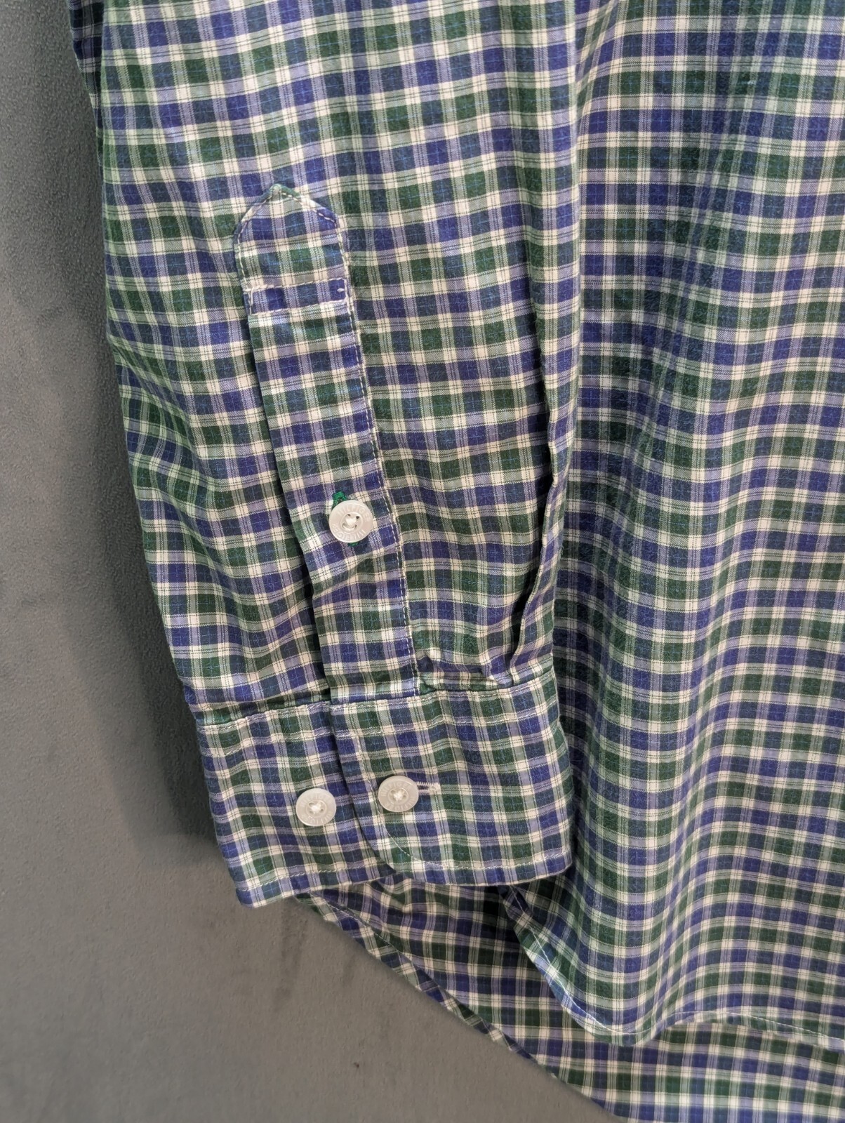 Tommy Hilfiger Shirt Check Mens Small  Plaid Classic Fit Long Sleeve Cotton image 5