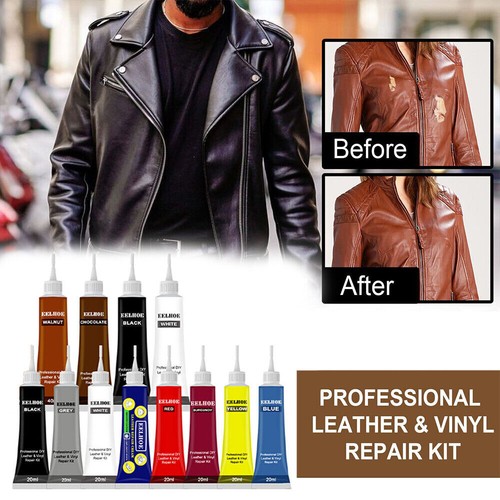 Leather Repair Filler Cream Kit Restore Car Seat Sofa Scratch Scuffs Holes 20ML
