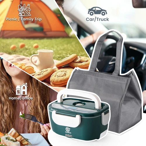 Electric Heated Lunch Box For Car Office Keeping Food Warmer Container 12V/24V - Picture 10 of 13