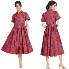 Alexis x Target Tropical Leaf Short Sleeve Shirtdress