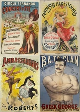 170 Vintage French Posters Lithograph Nouveau Cirque operas Shows - Vol.1 on DVD