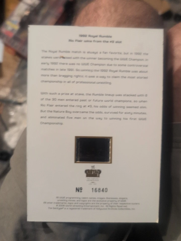 Royal Rumble Kane & Rick Flare Film Anthology 2 individual - Image 4 of 4