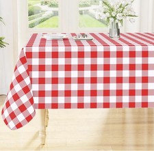 Rectangle Waterproof Vinyl Table Cloth Buffalo Flannel Backed Tablecloth 60  x120