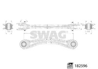 Swag Lenker, RadaufhäNgung Hinterachse, Links FüR MERCEDES-BENZ