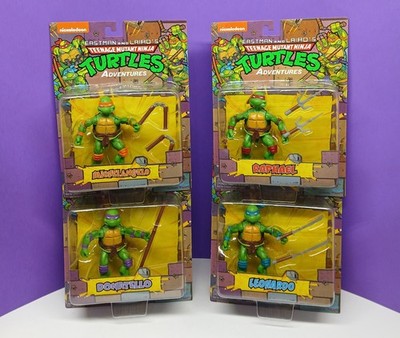  Playmates Toys TMNT Adventures 2023 Raphael, Leonardo, + 2 Set Of 4 ( READ )