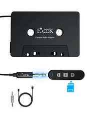 Elook Cassette to Bluetooth Adapter for Car, 5.1 Bluetooth Receiver Kit for C...