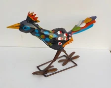 METAL ART ROADRUNNER SCULPTURE 19" LONG  YARD ART BIRD ANIMAL