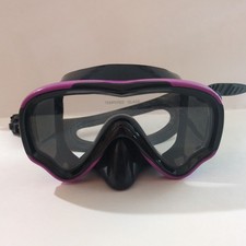 Black Purple Scuba Diving Mask Snorkeling Tempered Glass With Box