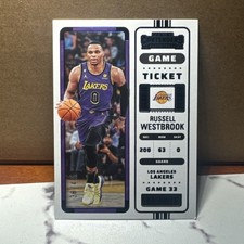2022-23 Panini Contenders - Russell Westbrook #50 Blue Game Ticket /49