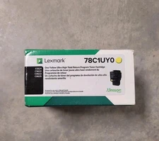 Lexmark 78C1UY0 Toner Cartridge Yellow Standard Yield Genuine New