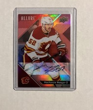 2024-25 Upper Deck Allure Mackenzie Weegar Red Rainbow Auto Flames Mammoth