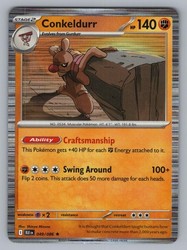 Conkeldurr 049/086 SV: Black Bolt Holo Rare