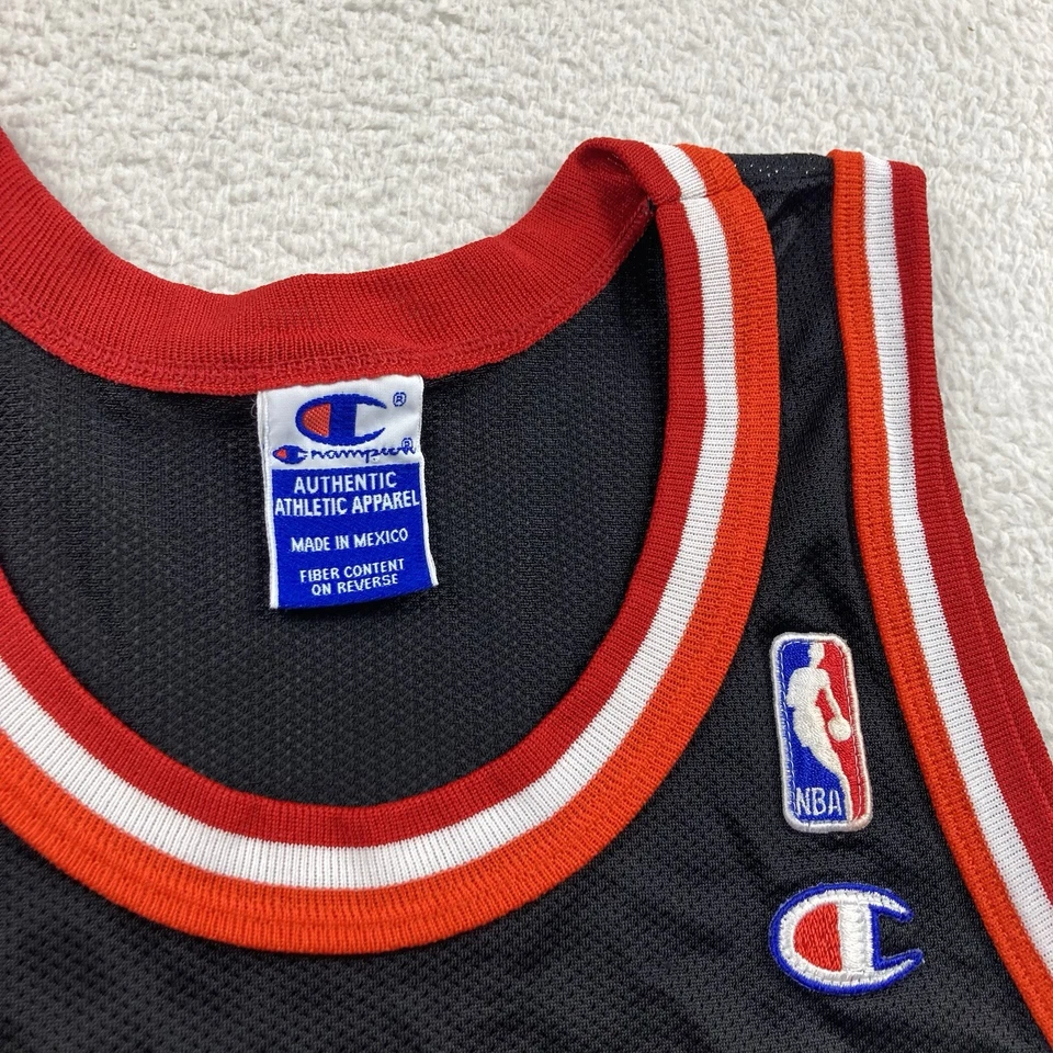 Vintage Champion Miami Heat Jersey Mens 40 Black Tim Hardaway NBA Basketball - Image 4 of 4