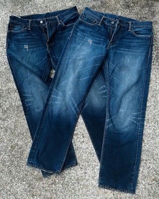 Original Levi's Jeans-Hose 504 straight blau Herren Men L32 W32 Levis denim