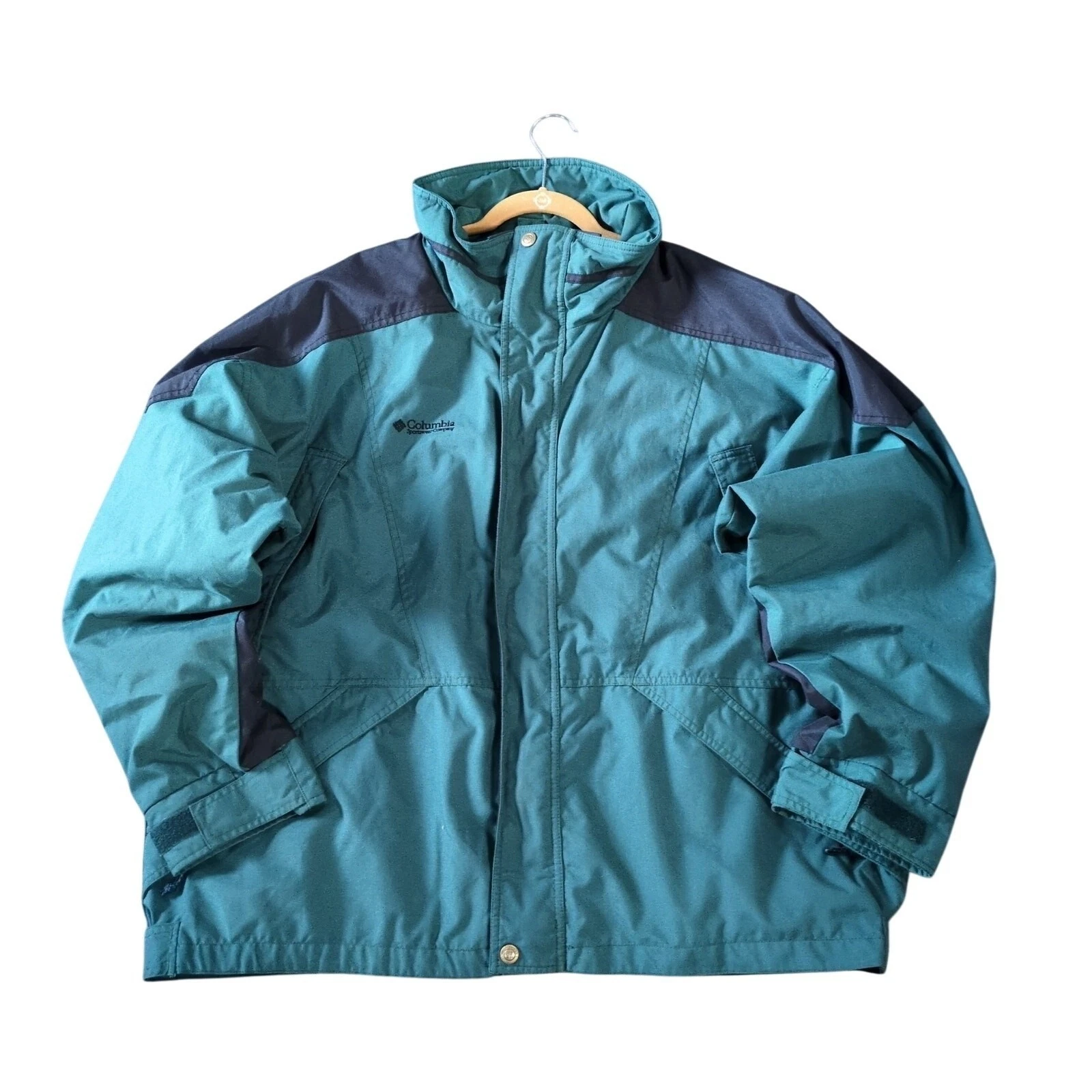 Vintage Columbia Jacket Men's Size XL Green Outdoors Gorpcore Ski Insulated 90s