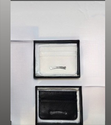 Chrome Hearts Silver Cross Cardholder Wallet Black