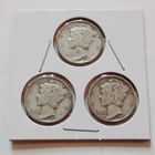 1936 Silver Mercury Dime set!  3 Coins  1936 P 1936 S 1936 D.    A180