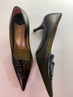 NEW Bruno Magli Vero Cuoio Black Leather Pointed Heels Shoes US Women Size 8 — photo 5