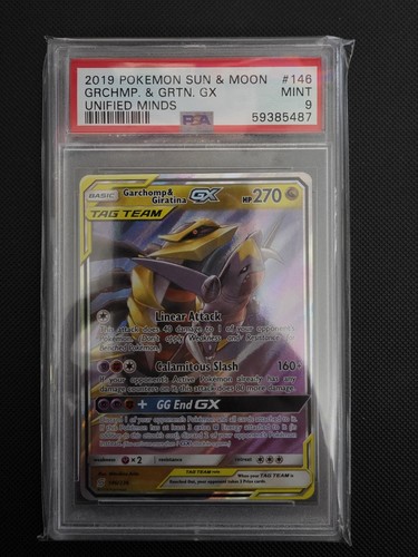 Garchomp & Giratina-GX graded PSA 9 for sale on eBay